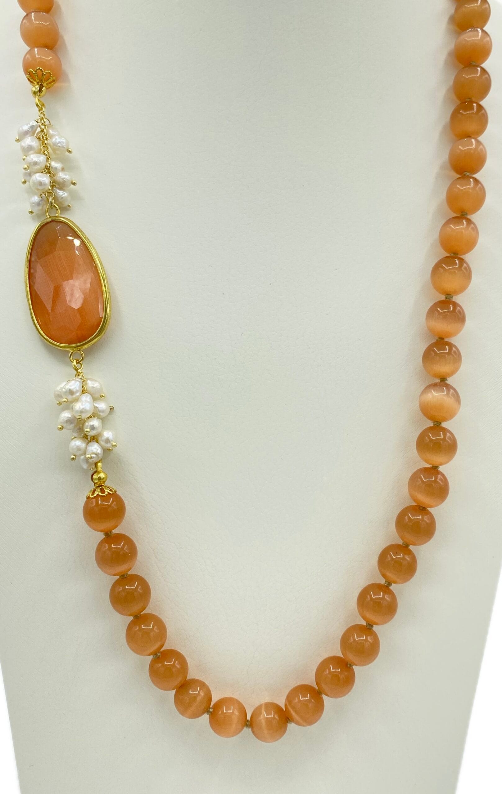 Collana in occhio di gatto