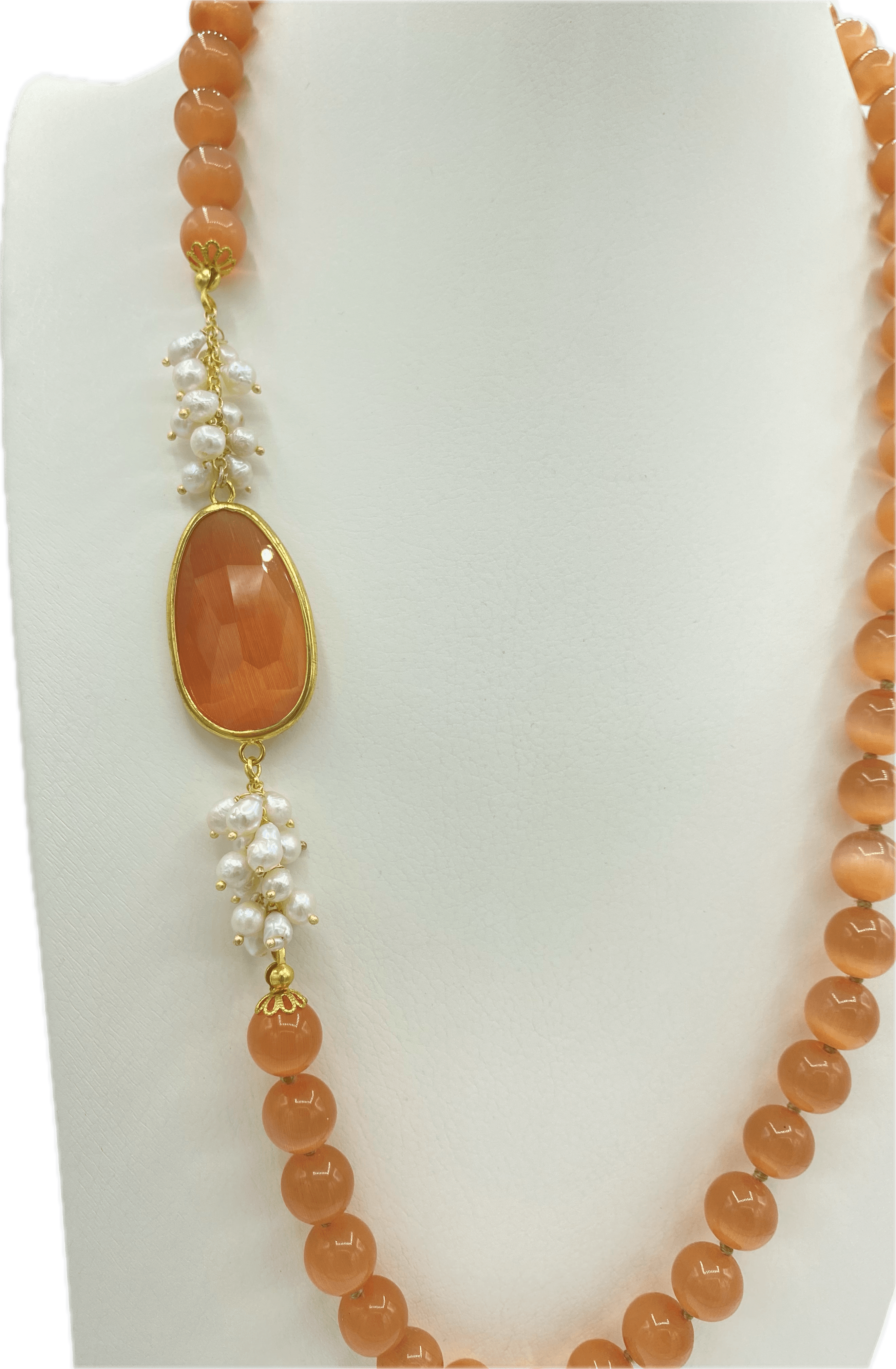 Collana in occhio di gatto