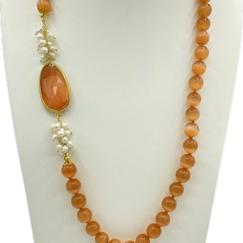 Collana in occhio di gatto