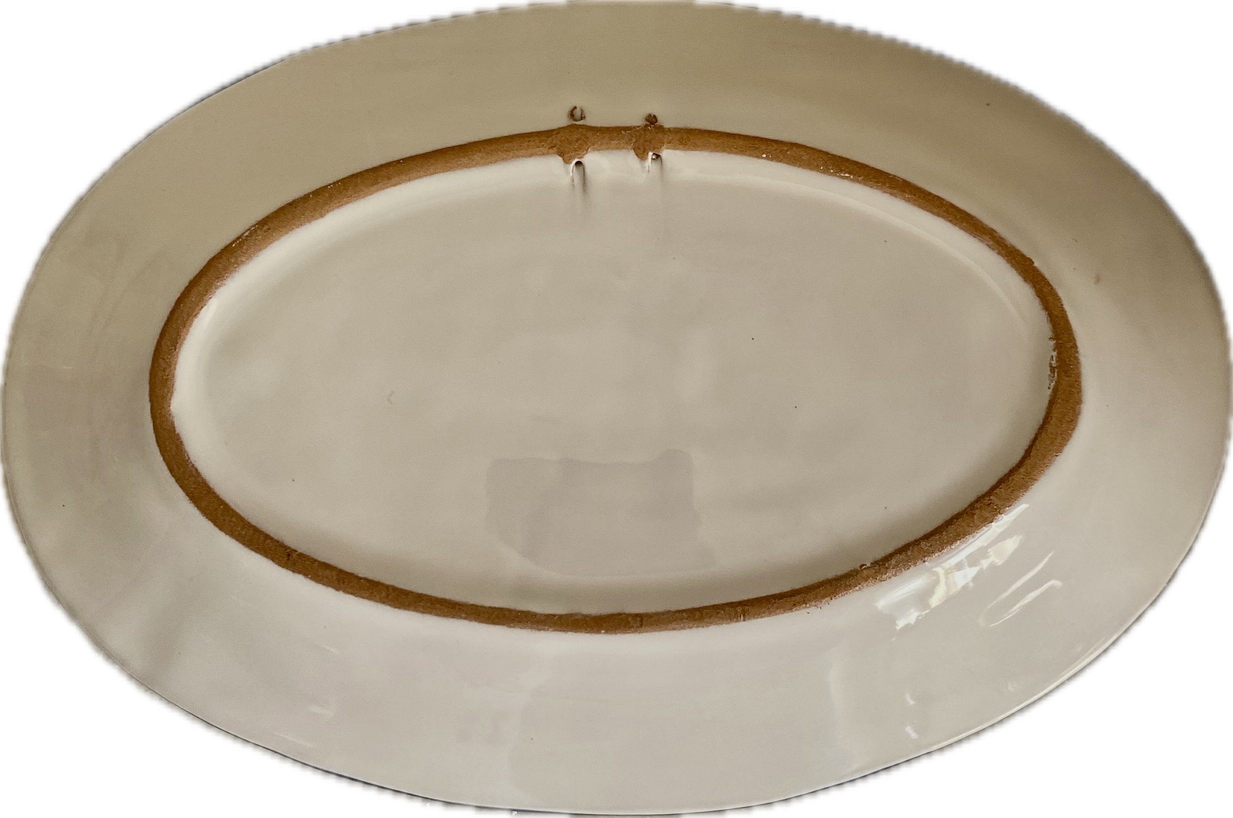 Vassoio Ovale in Ceramica Dipinto a Mano con Limoni e Fiori