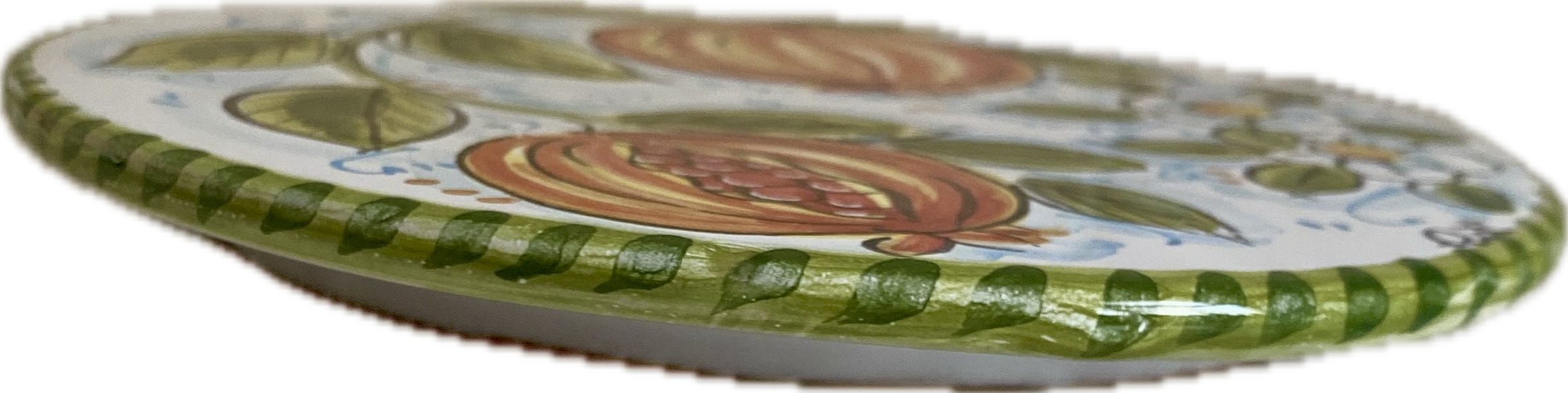 Sotto pentola in Ceramica Dipinto a Mano