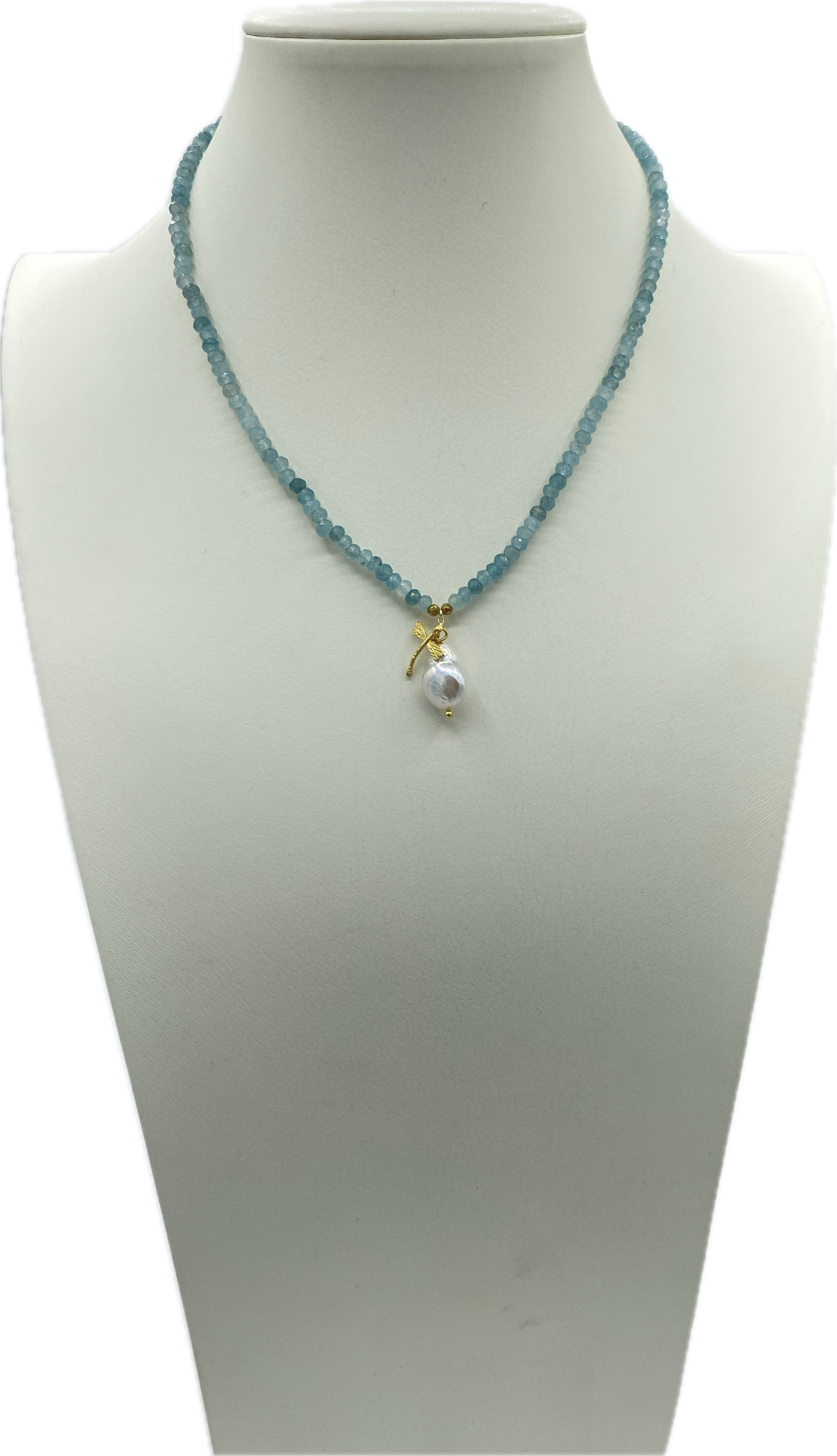Collane in Agata Sfaccettata in vari colori con Libellula in Ottone e Madreperla