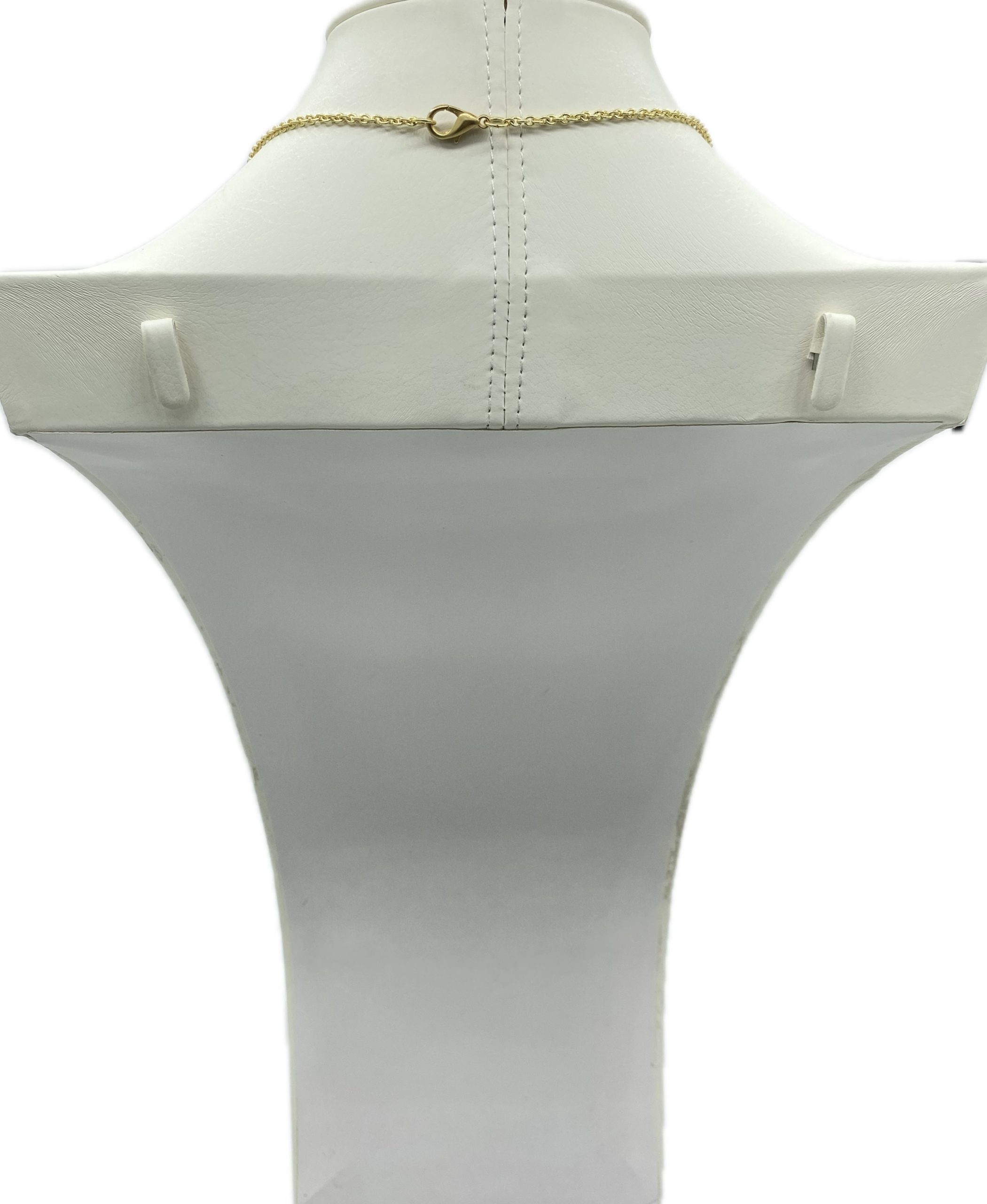 Collana in ottone con cuore con limoni e scacchiera dipinto a mano