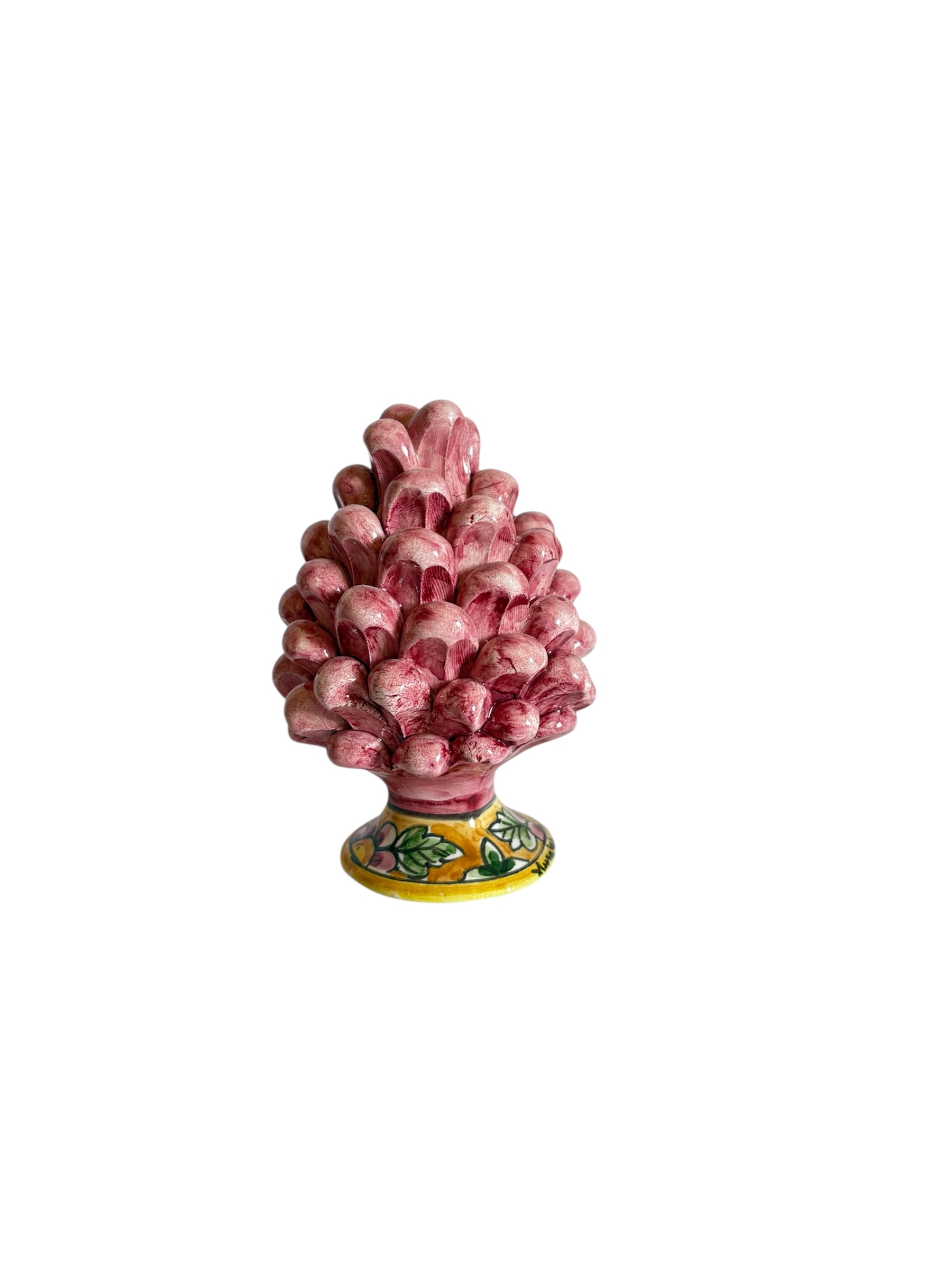 Pigna in ceramica dipinta a mano – Bordeaux (h 12 cm circa)