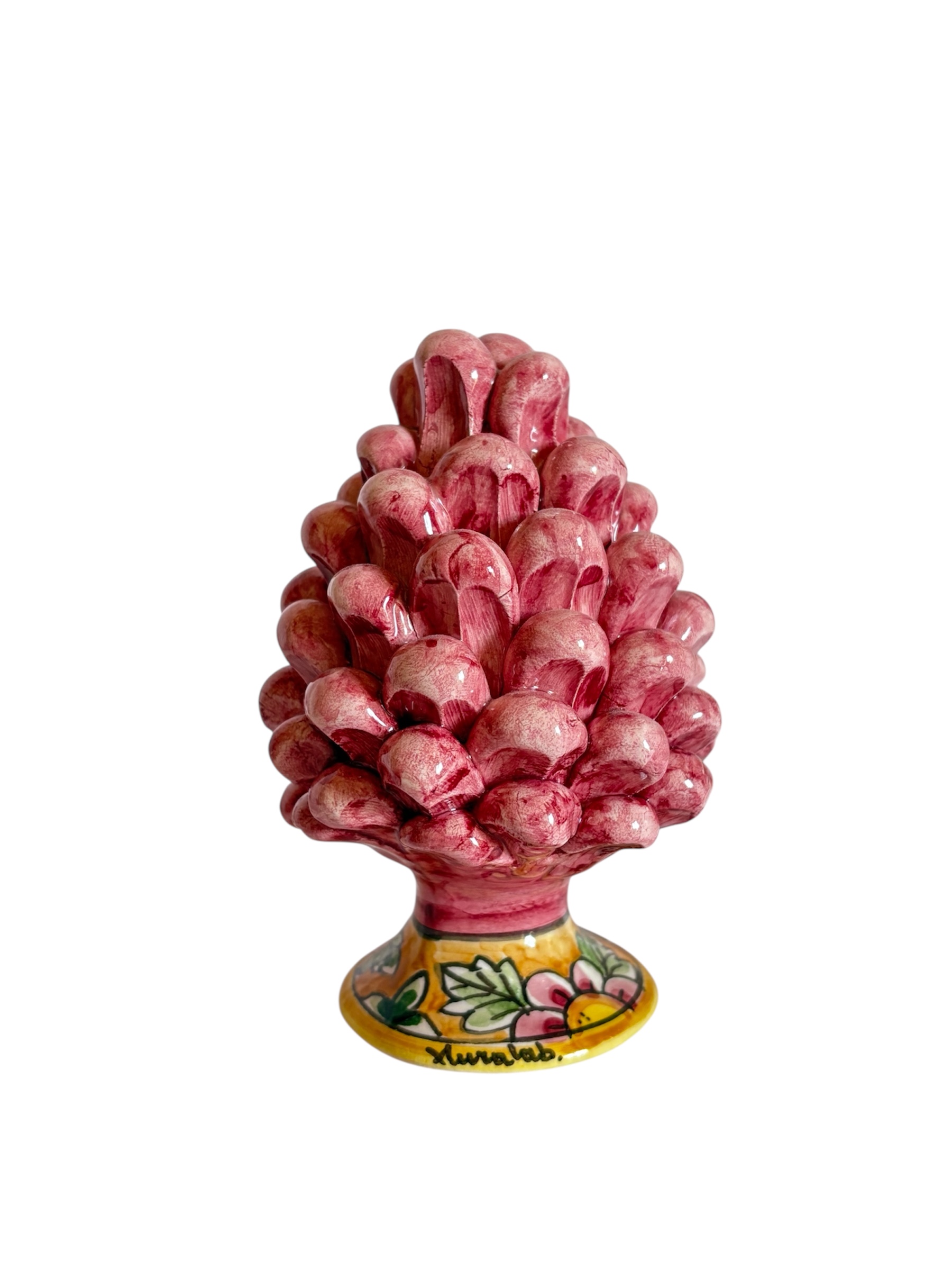 Pigna in ceramica dipinta a mano – Bordeaux (h 12 cm circa)