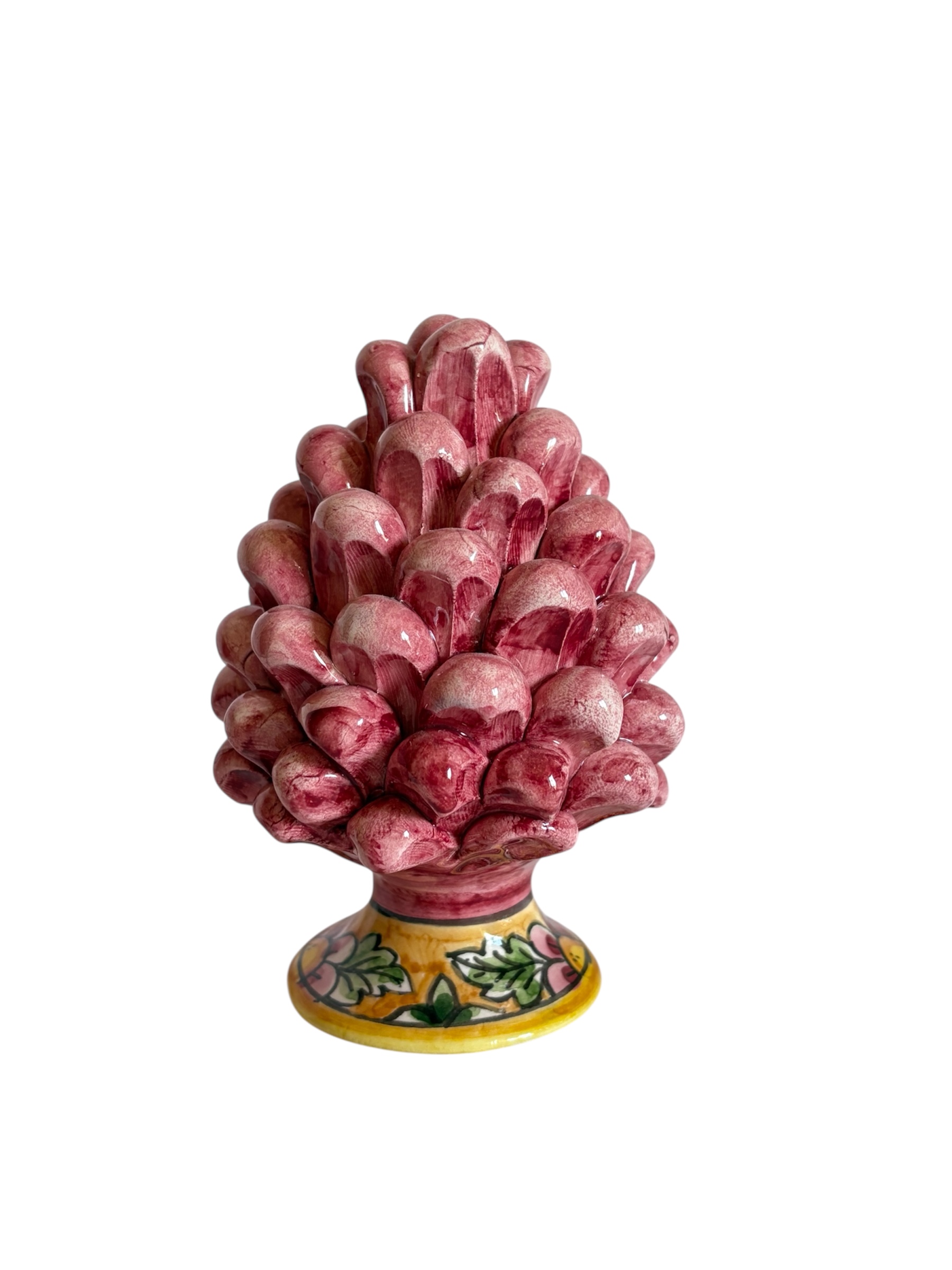 Pigna in ceramica dipinta a mano – Bordeaux (h 12 cm circa)