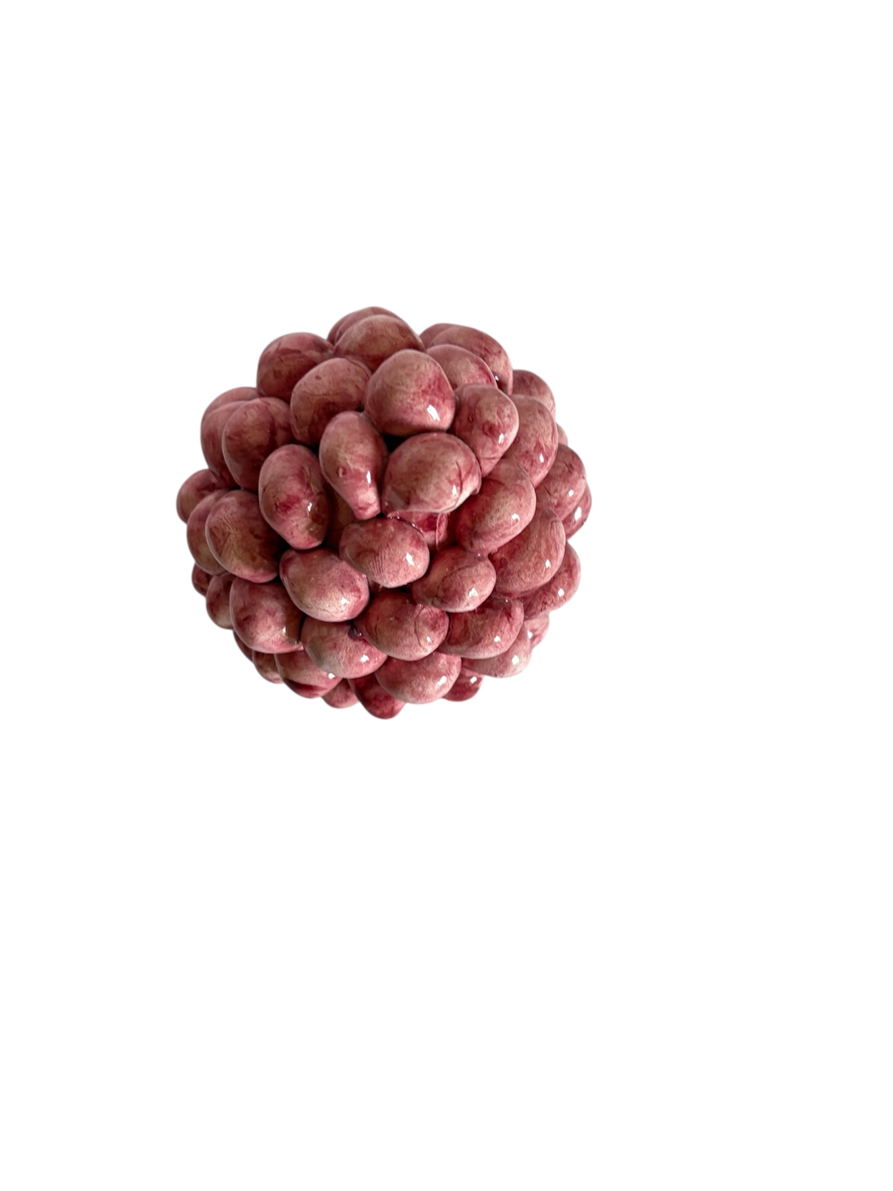 Pigna in ceramica dipinta a mano – Bordeaux (h 12 cm circa)