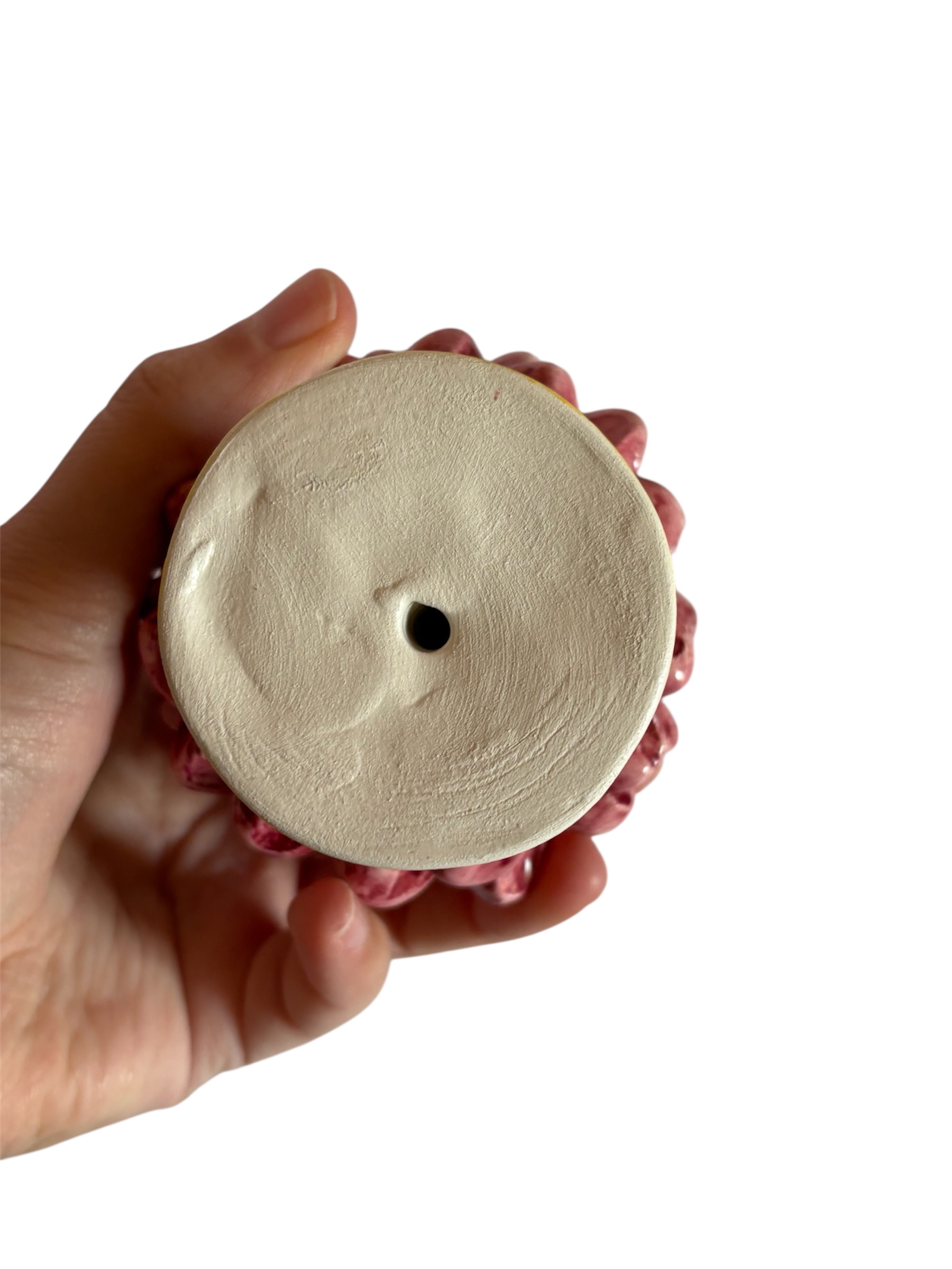 Pigna in ceramica dipinta a mano – Bordeaux (h 12 cm circa)