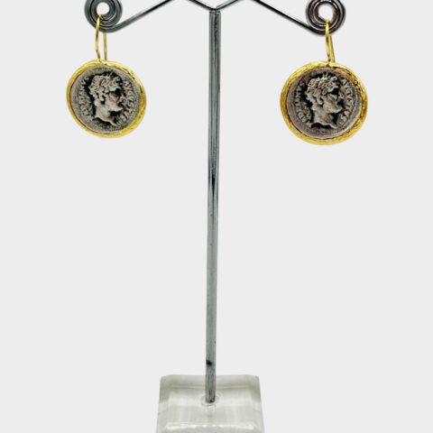Orecchini Monete con monachella in ottone